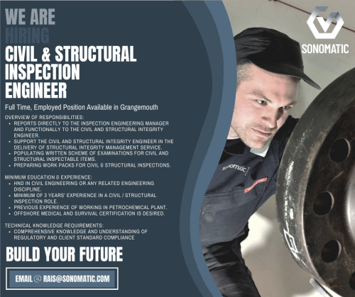 Civil and Structural Inspection Engineer Job Ad