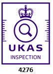 An image of the UKAS Inspection 4276 logo